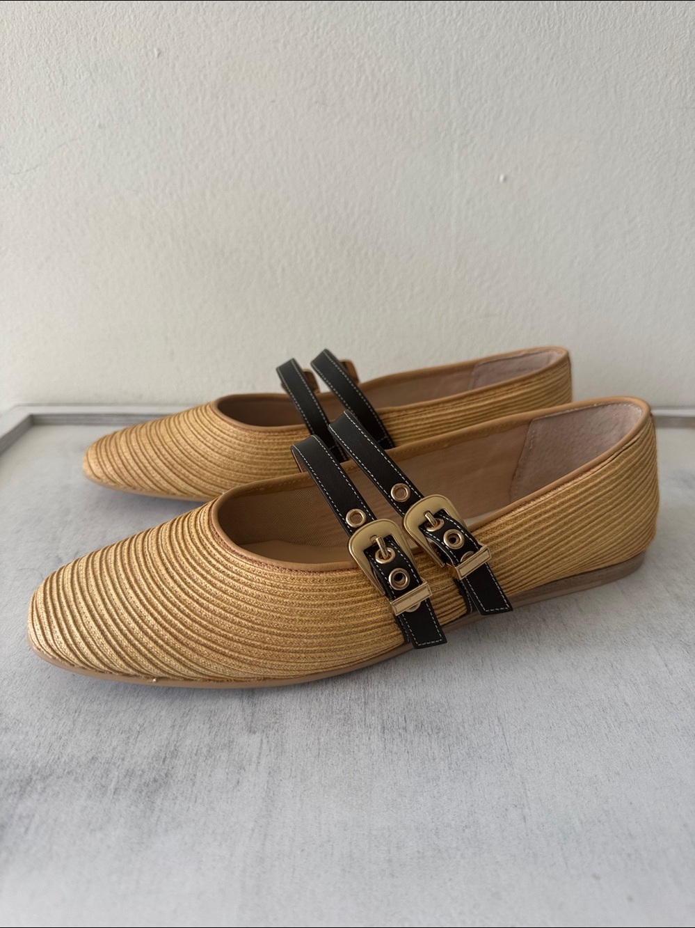 Dolce Vita Flats Baylee Ballet Flats Natural Raffia Sz 9.5 - Picture 14 of 14